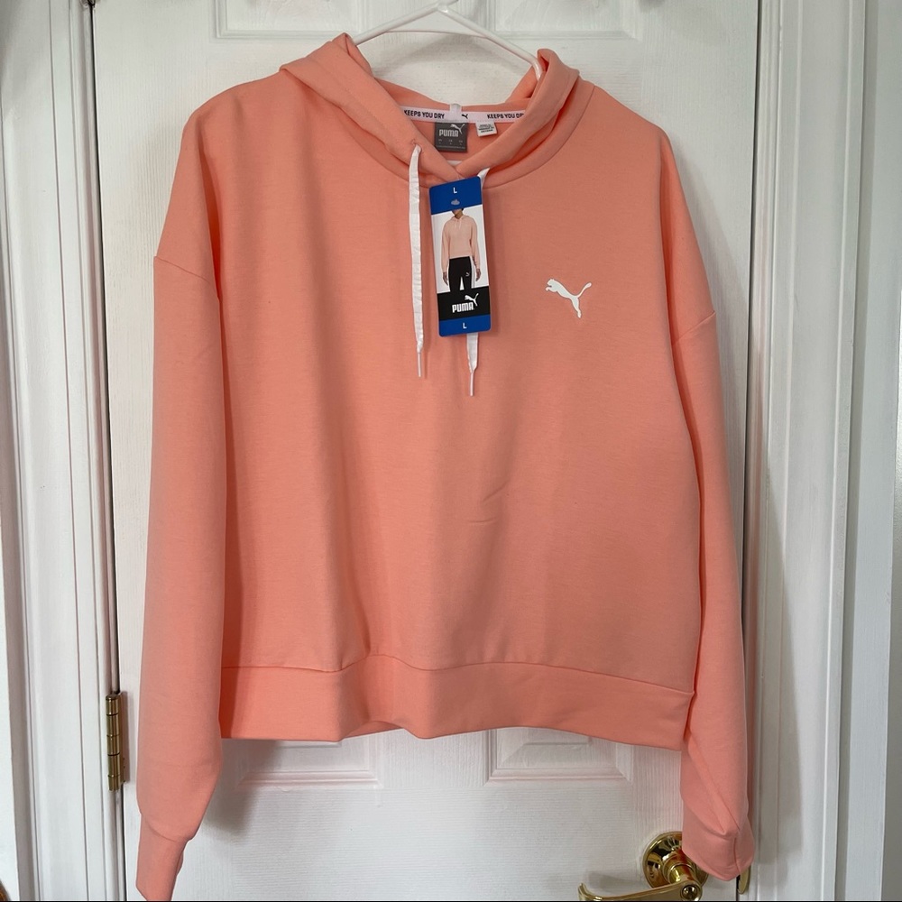 Puma Cropped Hoodie Large NWT